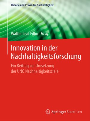 cover image of Innovation in der Nachhaltigkeitsforschung